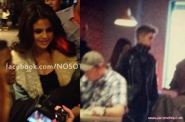 Relationship update on Selena Gomez and Justin Bieber, who met up at a restaurant in NYC on November 11 2012, see details.
