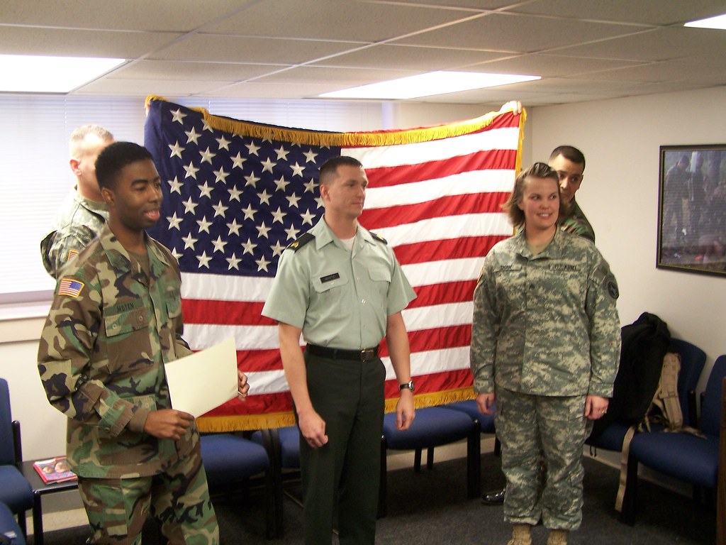 Re-enlistment - Sgt. Shaw and Sgt. White