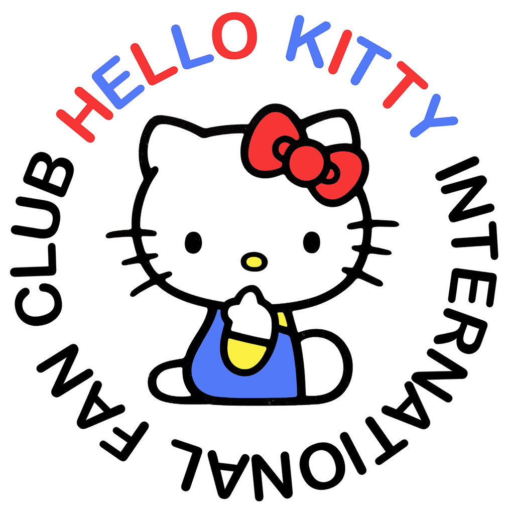 Хеллоу открой. Хэллоу Китти лого. Клуб Хеллоу Китти. Hello Kitty логотип. Группа Хеллоу Китти.