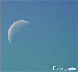 Daylight Crescent Moon