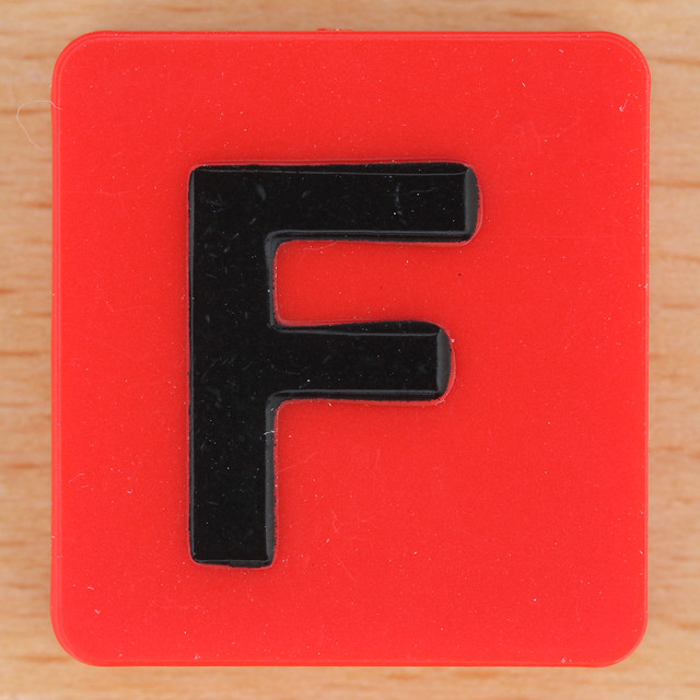 Scrabble Rebus letter F