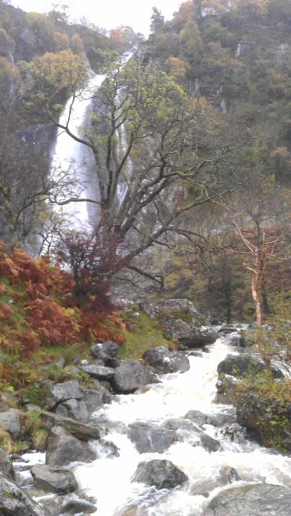 Ffrwd Fawr Waterfall in Snowdonia