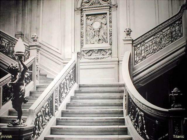 RMS Titanic Ship.- The Grand Staircase.