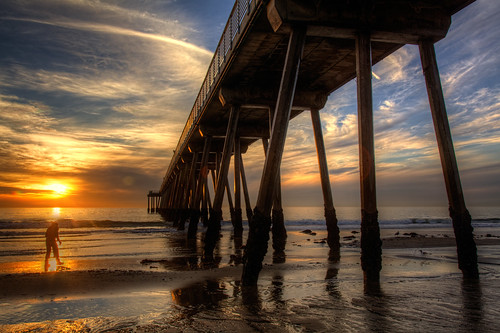 ocean california sunset strand pier sand southerncalifornia hermosabeach the hermosabeachpier