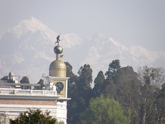 Vue sur Kachenjunga à partie du village de Darjeeling