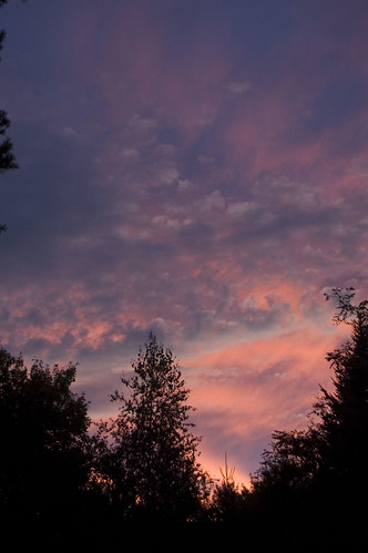 pink blue sunset sky clouds dusk maine nikond40