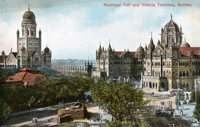 Municipal Hall and Victoria Terminus, Bombay