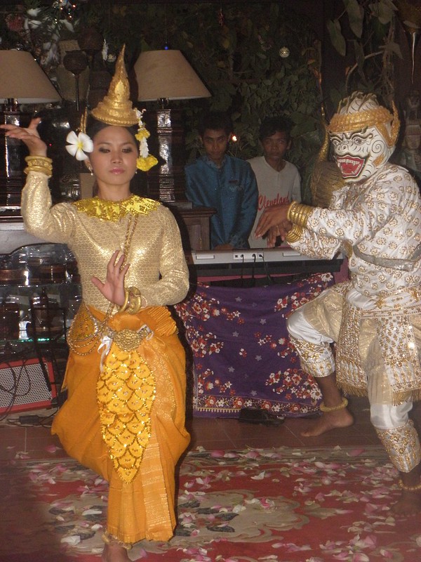 Traditional Khmer dancing in Cambodia