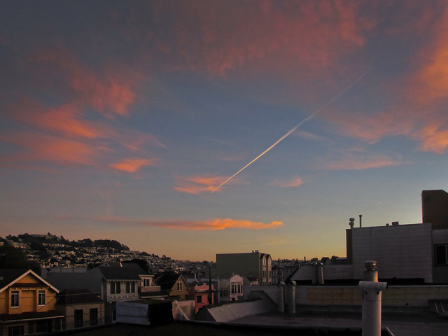 Sunset in San Francisco.  December 7, 2012