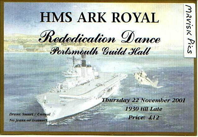 HMS Ark Royal Rededication Dance, Portsmouth .. Nov 2001.