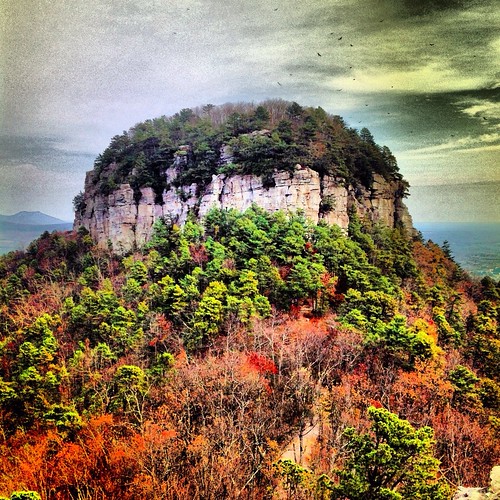 autumn sky orange brown mountain color fall leaves clouds northcarolina instagram