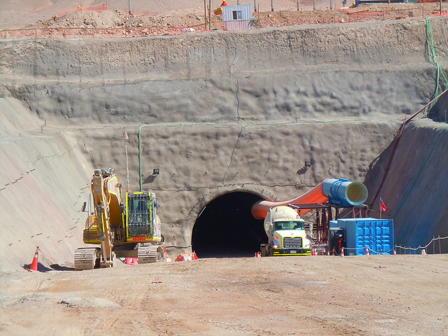 Avance en Construcción Túneles de Chuquicamata Subterránea