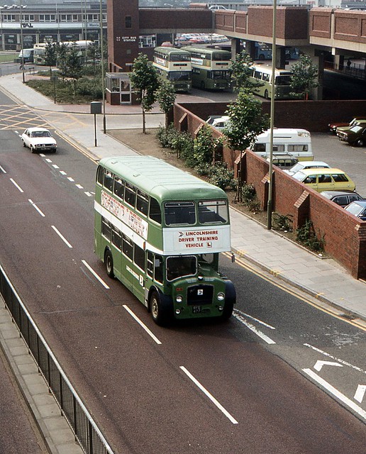 RFE 477, Lincolnshire Road Car Training Bus, Lincoln, August 1980.