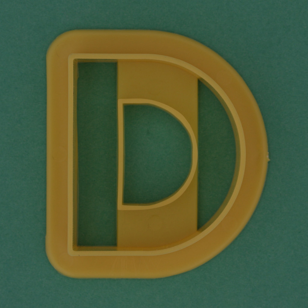 Pastry Cutter Letter D