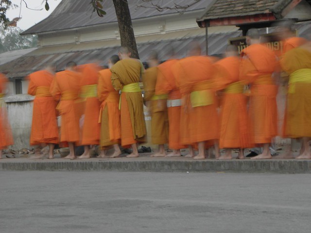 The Giving of Alms in Luang Prabang, Laos