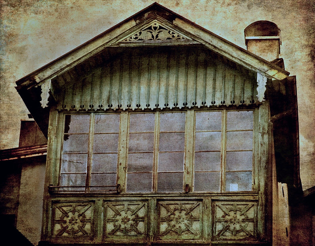 The old wooden house