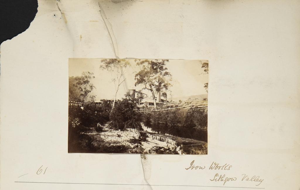 Iron works and stream, Lithgow Valley, 1880-1900