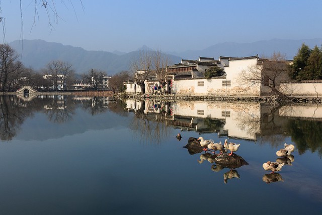 A Beautiful Winter’s Day in Hongcun, China (part of UNESCO world heritage)