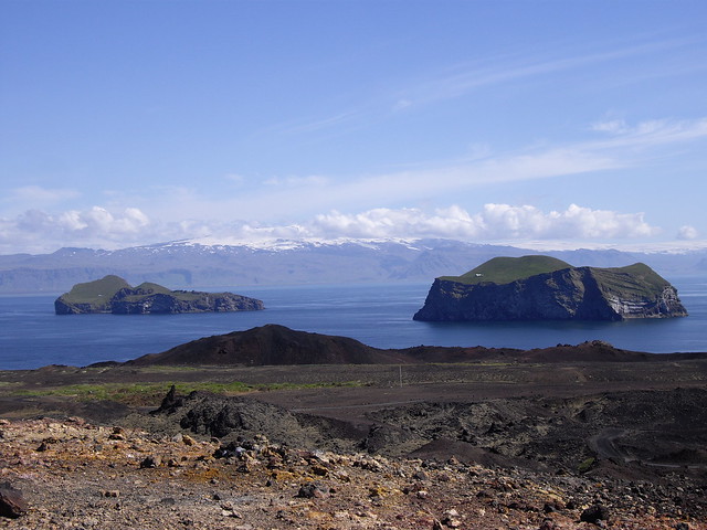 Eyjafjallajokull seen from the Westman Islands, Iceland