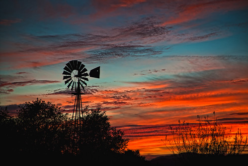 sunset windmill ojai aeromotor ojaivalley