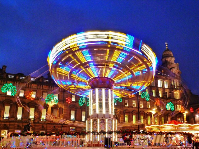 Feria de Navidad en George Square. Glasgow.