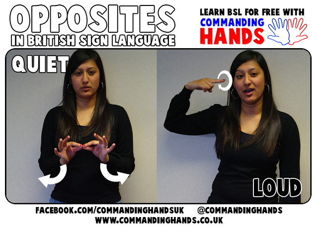 be quiet sign language