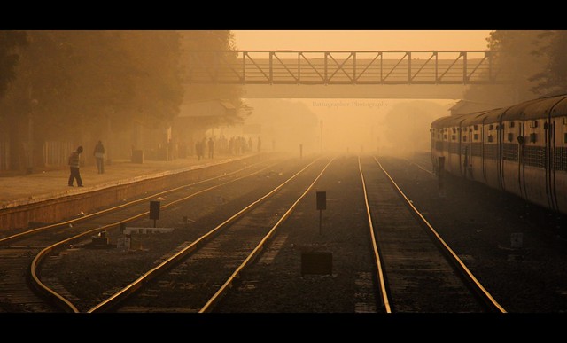 One cold Winter Morning at a Railway Station...