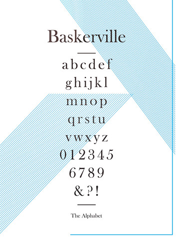Baskerville Type Poster | by billy newton