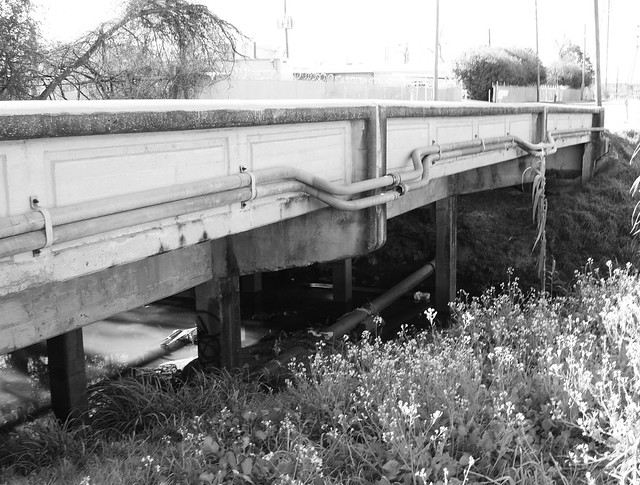 Hughes Street Bridge over Country Club Bayou, Houston, Texas 1302020935BW