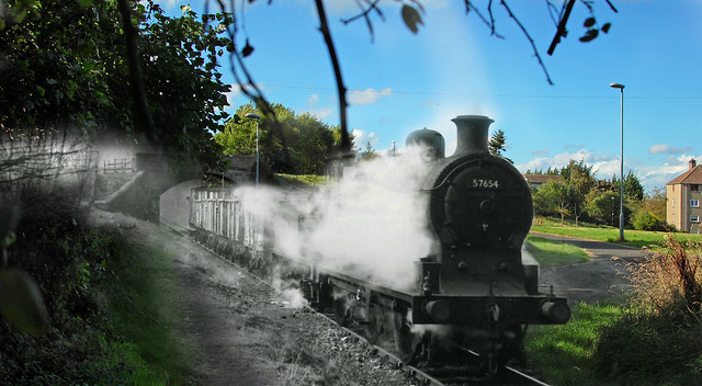 Steaming down the cycle path
