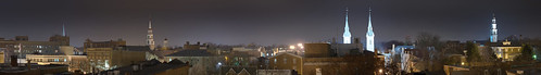 city usa night landscape lights md maryland steeples frederick 31662 20121207
