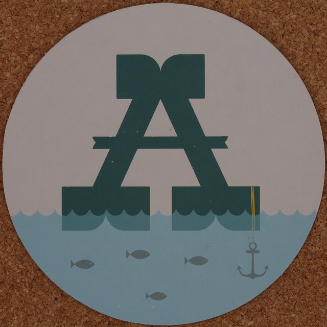 MAGPIE coaster letter A