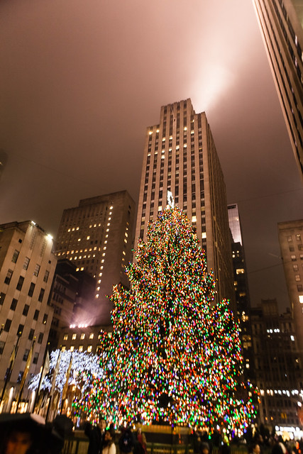 Rockfeller Holiday Christmas Tree lights