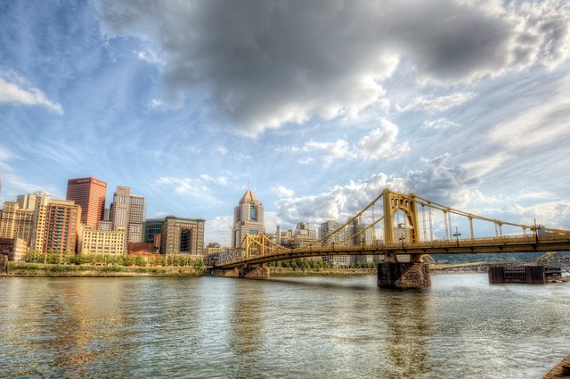 A sunny day on the North Shore of Pittsburgh HDR