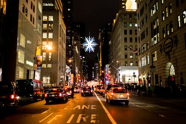 Snowflake over Fifth Avenue