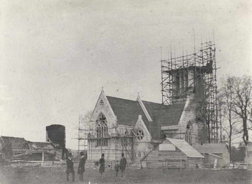 Construction of South Dalton Church 1860 (archive ref PE54-11-1)