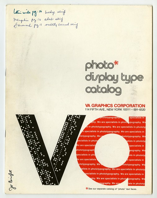 VA Graphics catalog cover
