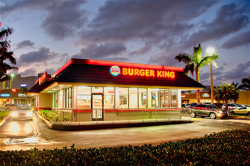 Burger King at Night