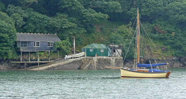 Boathouse and slipway by the Helford River