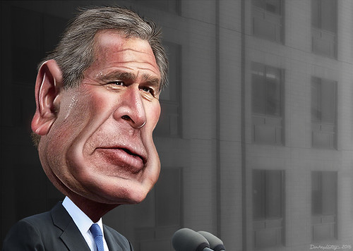 George W. Bush - Caricature, From CreativeCommonsPhoto