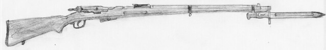 Schmidt-Rubin Infanteriegewehr Modell 1911 Sketch