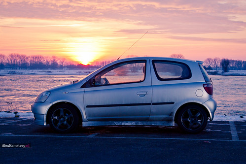 Toyota Yaris by Alex Kamsteeg, My very, very first attempt at using off-camera flashes. I used two 430ex II flashes with Cactus V5