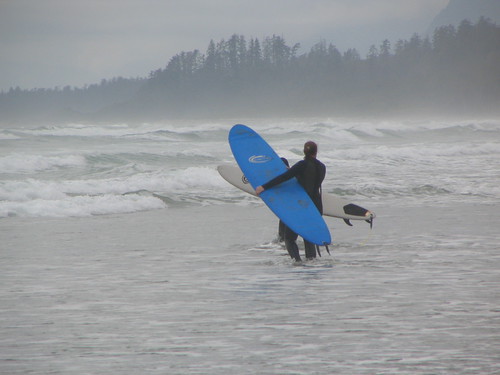 Surfing Pacific Ocean