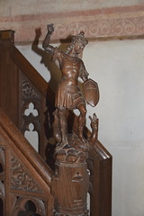 pulpit finial: St George