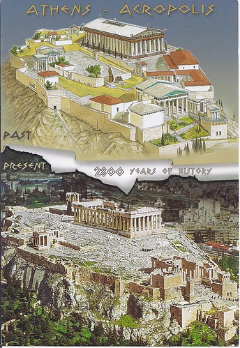 Acropolis now and then, Athens, Greece (UNESCO) | sent by my… | Flickr