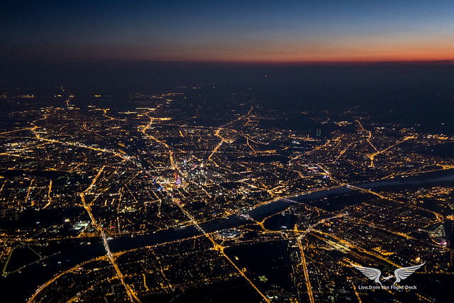 Warsaw from the flight deck