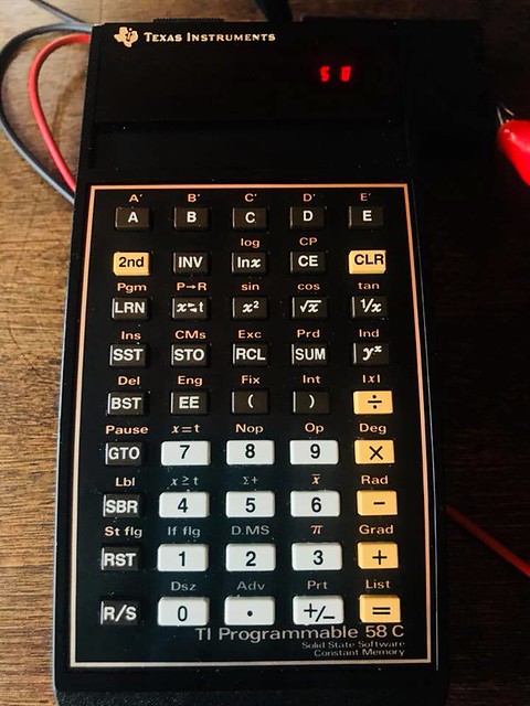 Texas Instruments TI-58C programmable calculator (1979)