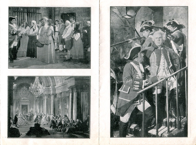 Bilder aus dem Werbefalltblatt für den Film Fra Diavolo von 1931