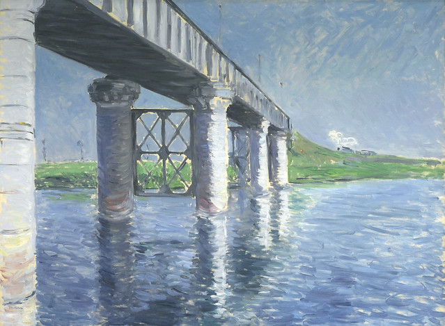 Caillebotte - The Seine and the Railroad Bridge at Argenteuil [1885-87]
