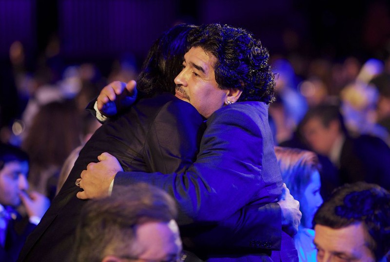 Diego Armando Maradona and Radamel Falcao